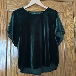 Madewell Velvet Butterfly Top